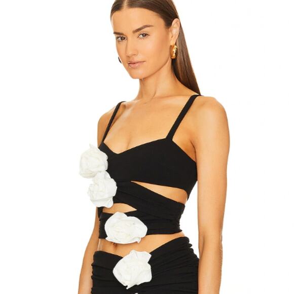 Atoir Dj Vu Crop Top in Black NWOT Size Large - Picture 3 of 4